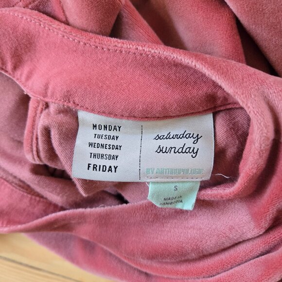 Anthropologie Velvet Jumpsuit, Pink, Mauve, Soft Girl, Feminine, Loungewear S - Picture 7 of 9